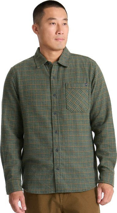 Crossroads LS Flannel - Mens - dark forest 1