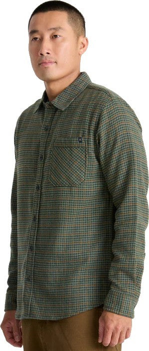 Crossroads LS Flannel - Mens - dark forest 1