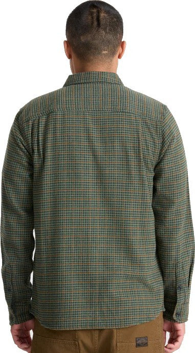 Crossroads LS Flannel - Mens - dark forest 1