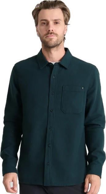 Crossroads LS Flannel - Mens - deep navy herringbone 1