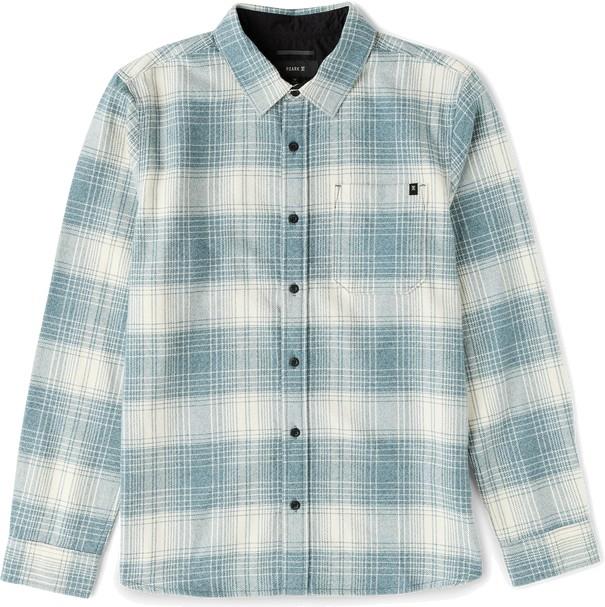 Crossroads LS Flannel - Mens - hazy blue 1