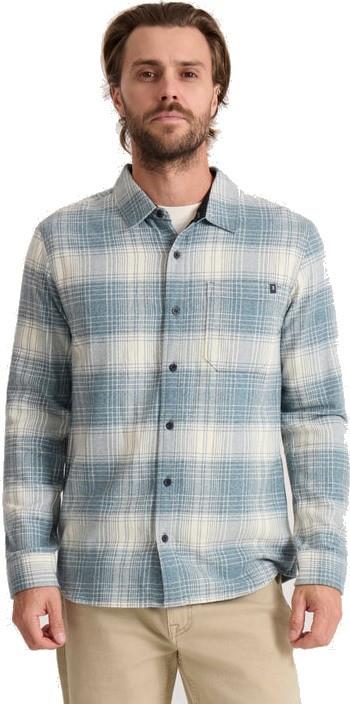 Crossroads LS Flannel - Mens - hazy blue 1