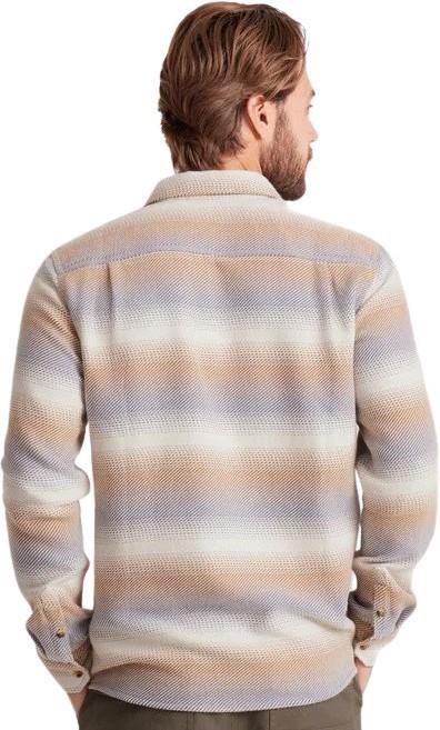 Crossroads LS Flannel - Mens - stripe bone 1