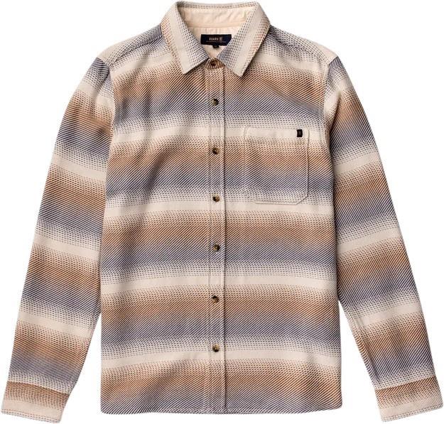 Crossroads LS Flannel - Mens - stripe bone 1