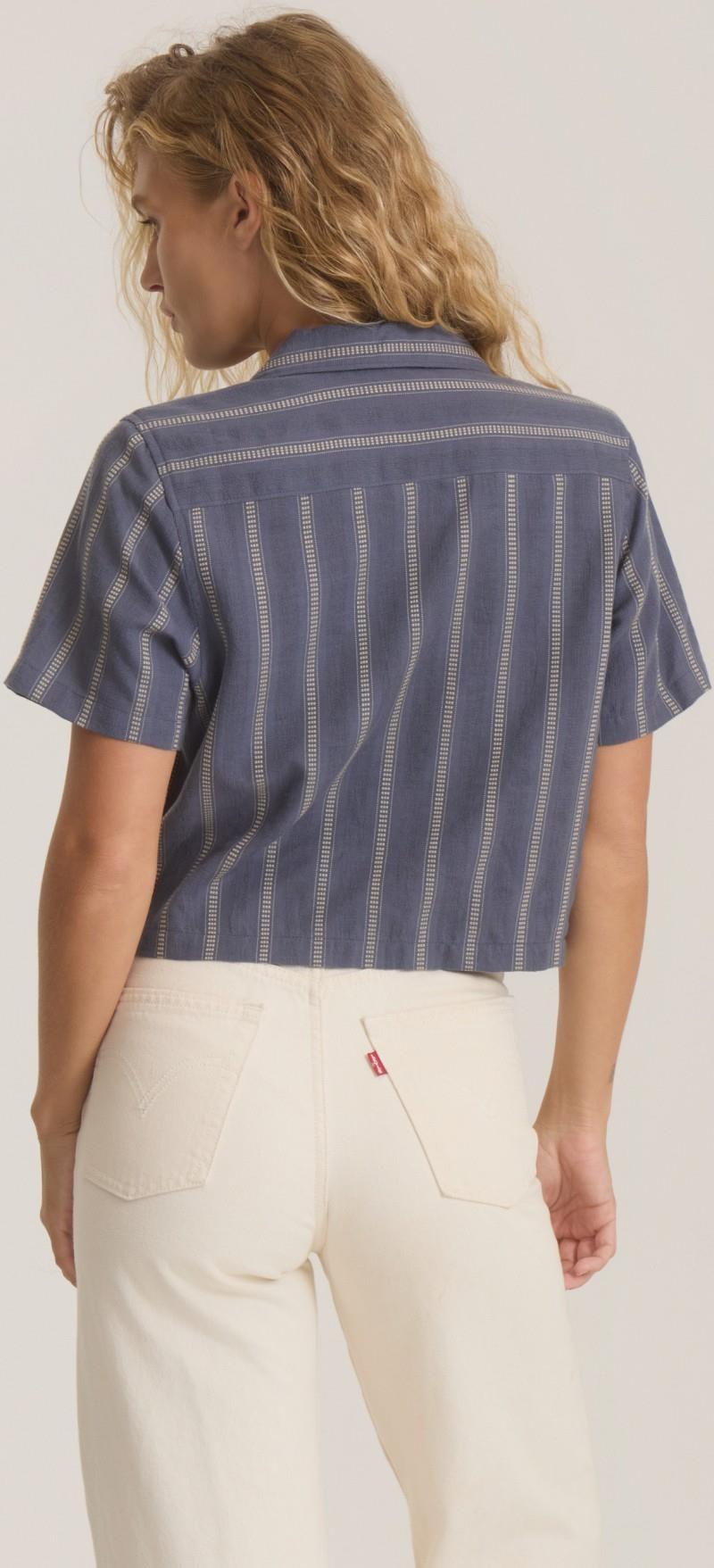 Crosswinds Camp Woven SS - Womens - neptune 1