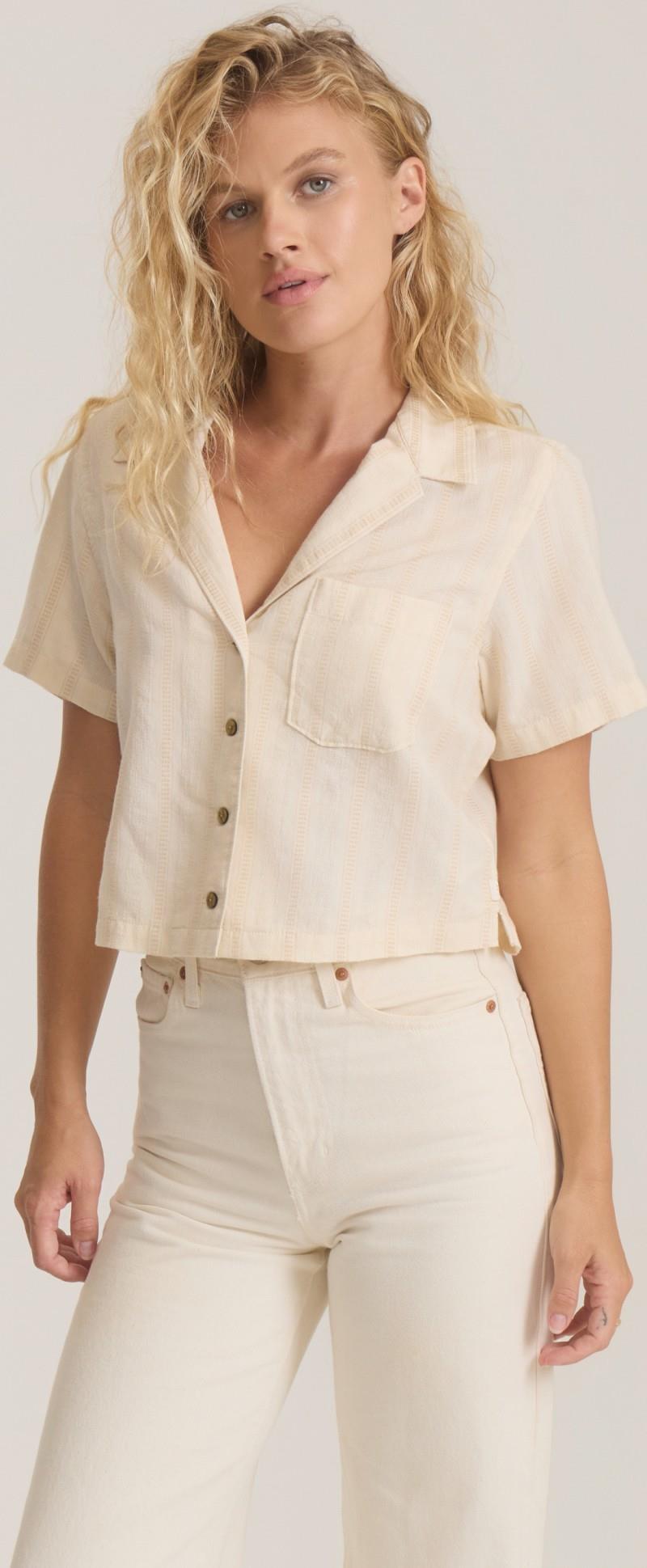Crosswinds Camp Woven SS - Womens - unbleached 1