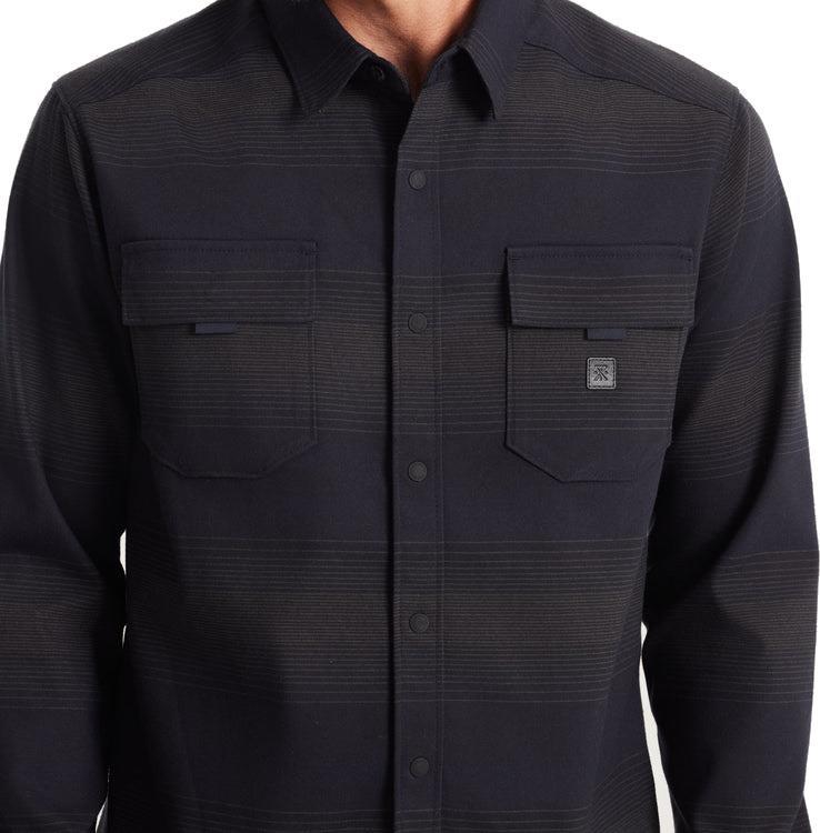 Diablo Flannel - Mens - dark navy stripes 1