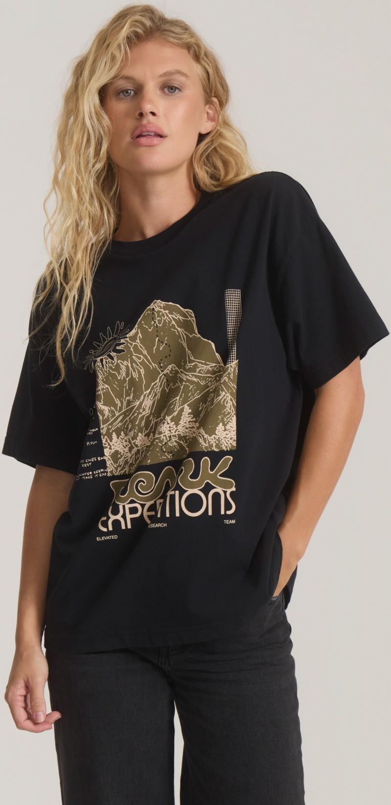 Expeditions Oversized Tee SS - Womens - black 1