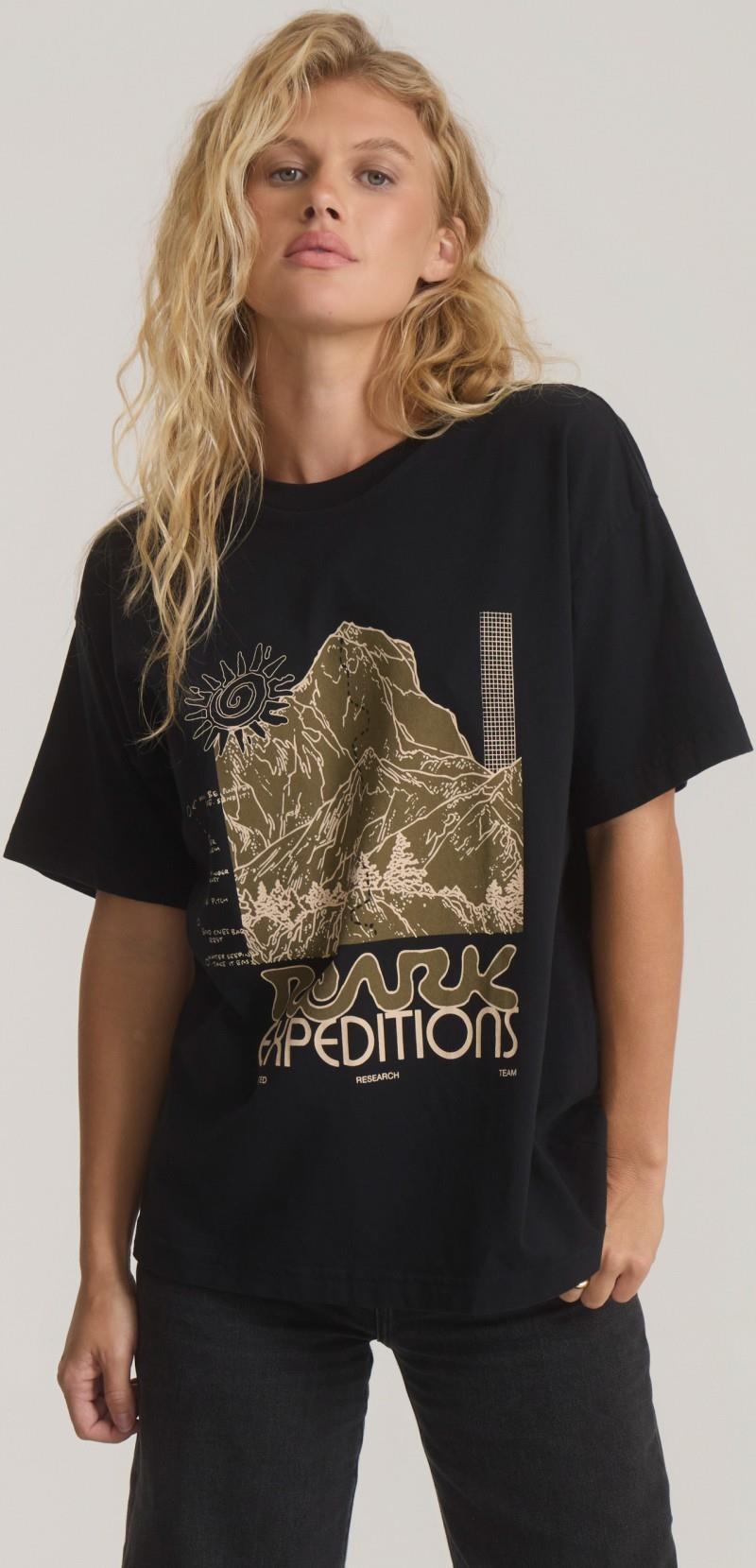 Expeditions Oversized Tee SS - Womens - black 1