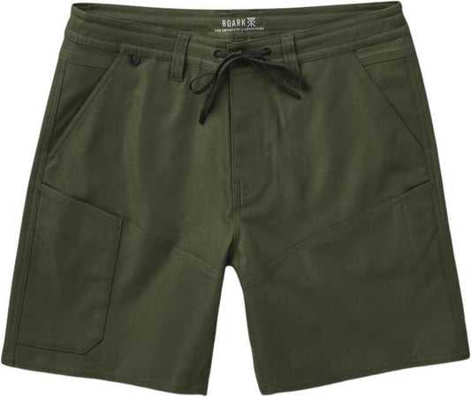 Explorer Long Road Shorts, 18" Inseam - Mens - Dark Military 1