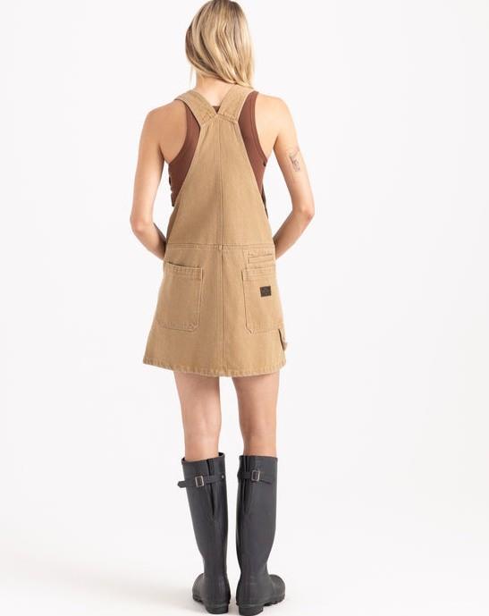 HWY 1 Overall Dress - otter 1
