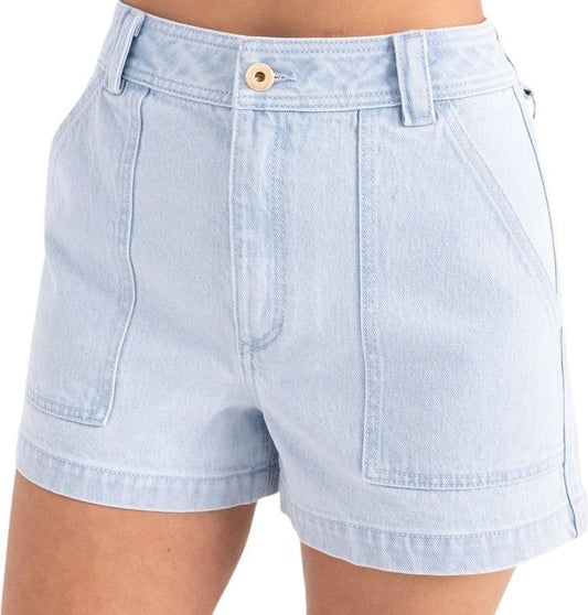 HWY Shorts - Womens - light bleached denim 1
