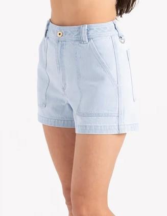 HWY Shorts - Womens - light bleached denim 1