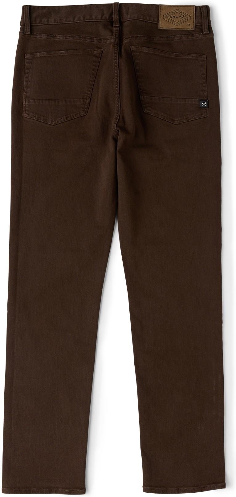 Hwy 128 5-Pocket Broken Twill Jeans - Mens - dark brown 1
