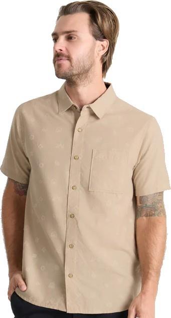 Journey Woven SS - Mens - fossil 1