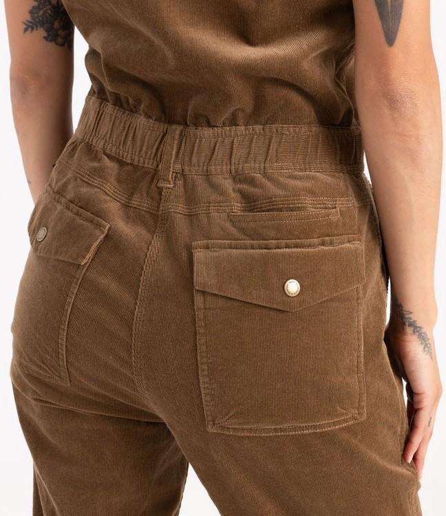 Layover Cord Jumpsuit - Womens - otter 1