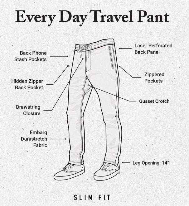 Layover Traveler Pant - Mens - black 1