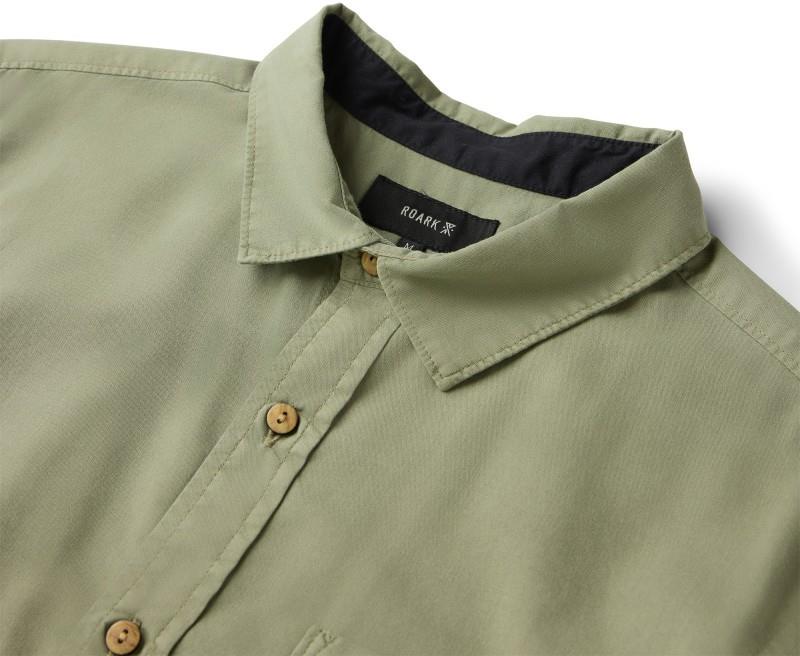 Made To Fade Woven SS - Mens - washed dusty sage 1