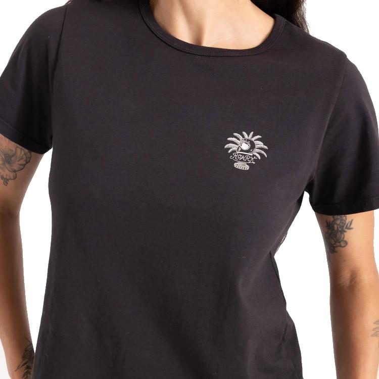 Moto Everyday SS Tee - Womens - faded black 1
