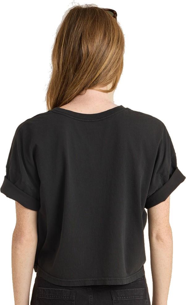 Night Ride Cropped Boxy - Womens - faded black 1