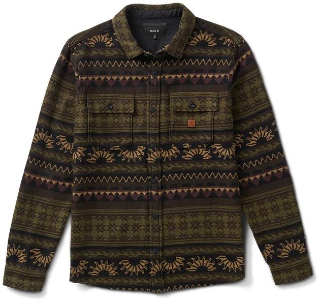 Nordsman Jacquard LS Flannel - Mens - dark military 1
