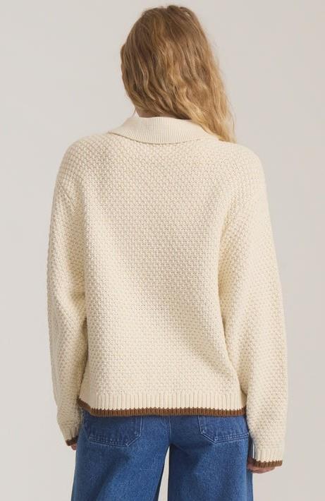 Open Roads Cardigan - Womens - bone 1
