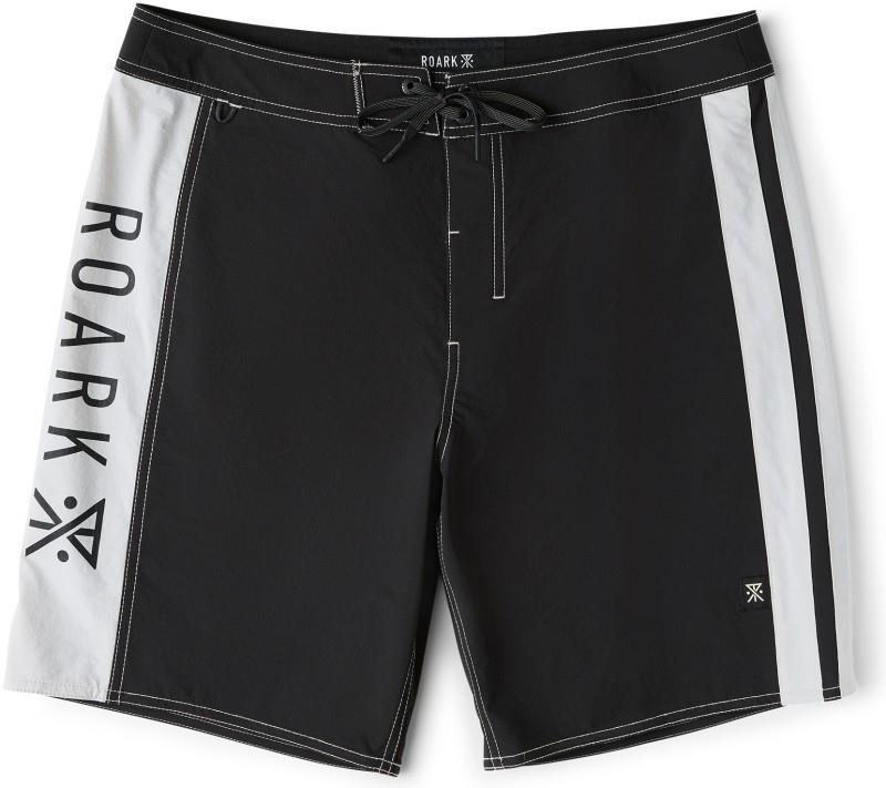 Passage Panel Boardshorts - Mens - black / white 1