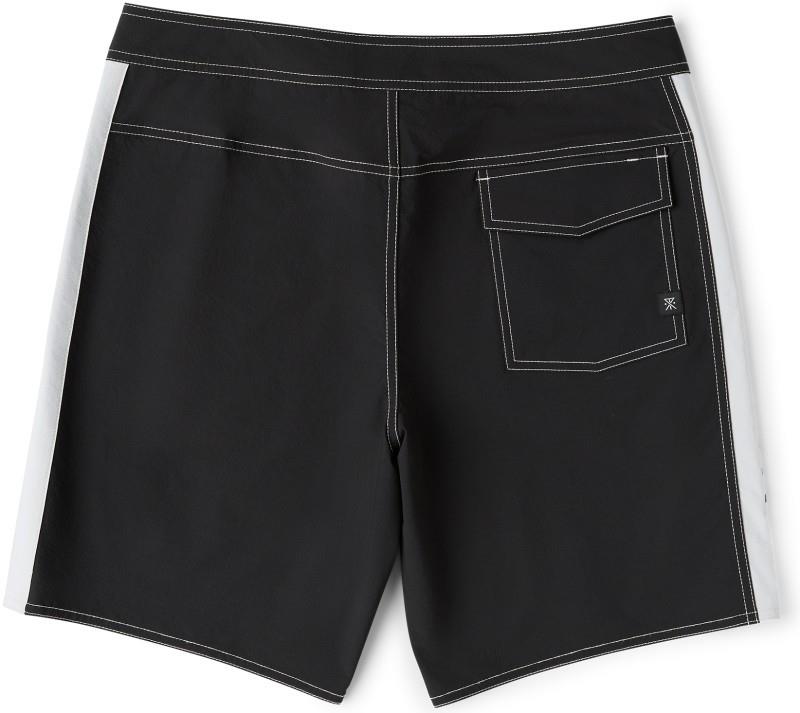 Passage Panel Boardshorts - Mens - black / white 1