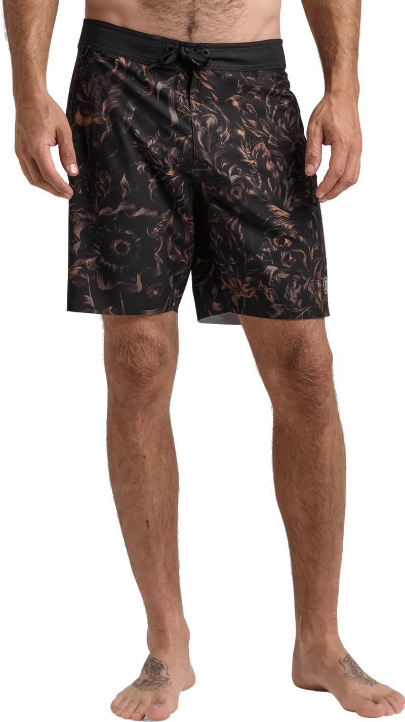Passage Primo Nocturnal Boardshorts, 18" Inseam - Mens - black 1
