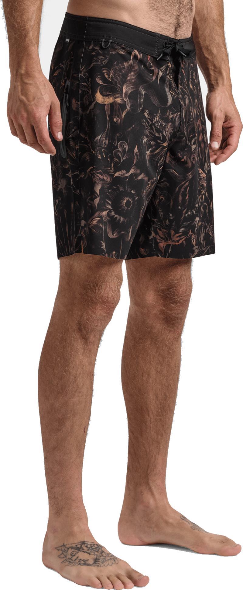 Passage Primo Nocturnal Boardshorts, 18" Inseam - Mens - black 1