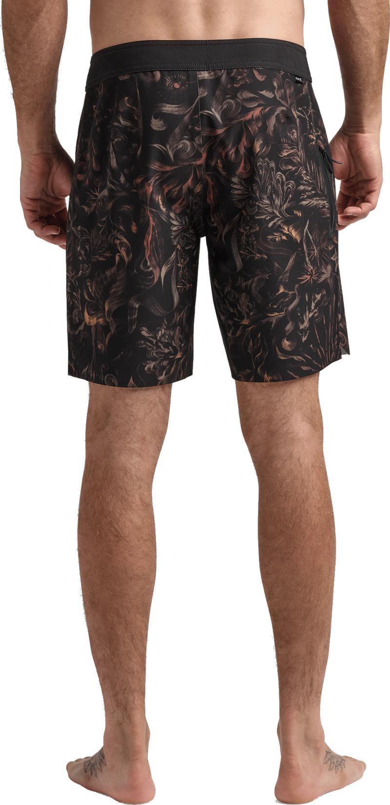 Passage Primo Nocturnal Boardshorts, 18" Inseam - Mens - black 1