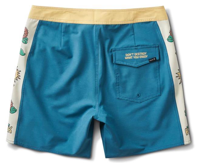 Passage Side Panel Boardshorts, 16" Inseam - Mens - Smeralda Costa 2