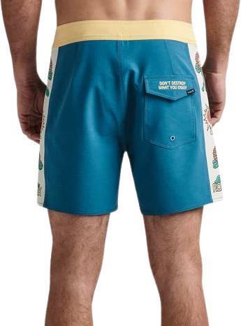 Passage Side Panel Boardshorts, 16" Inseam - Mens - Smeralda Costa 4