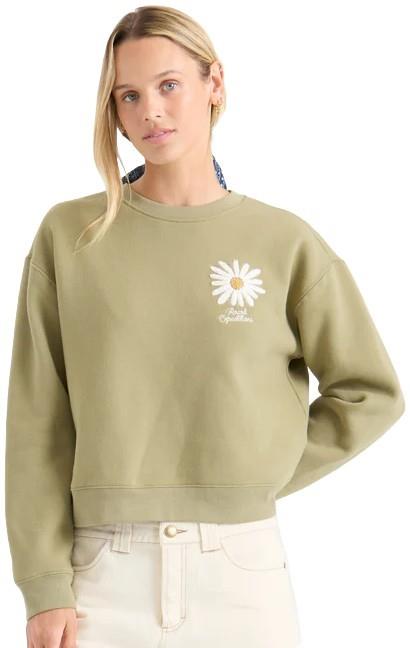 Port Crew Fleece - Womens - dusty olive 1