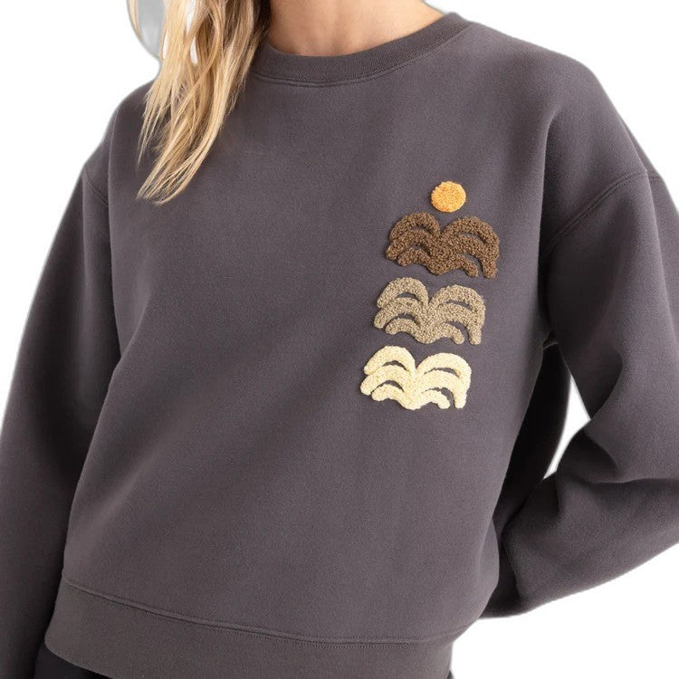 Port Crew Fleece - Womens - faded black 1
