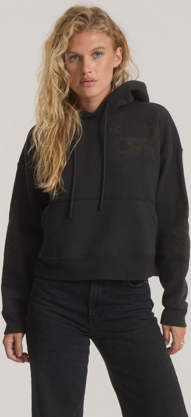 Port Hoodie - Womens - vintage black 1