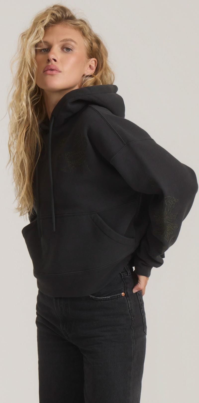 Port Hoodie - Womens - vintage black 1
