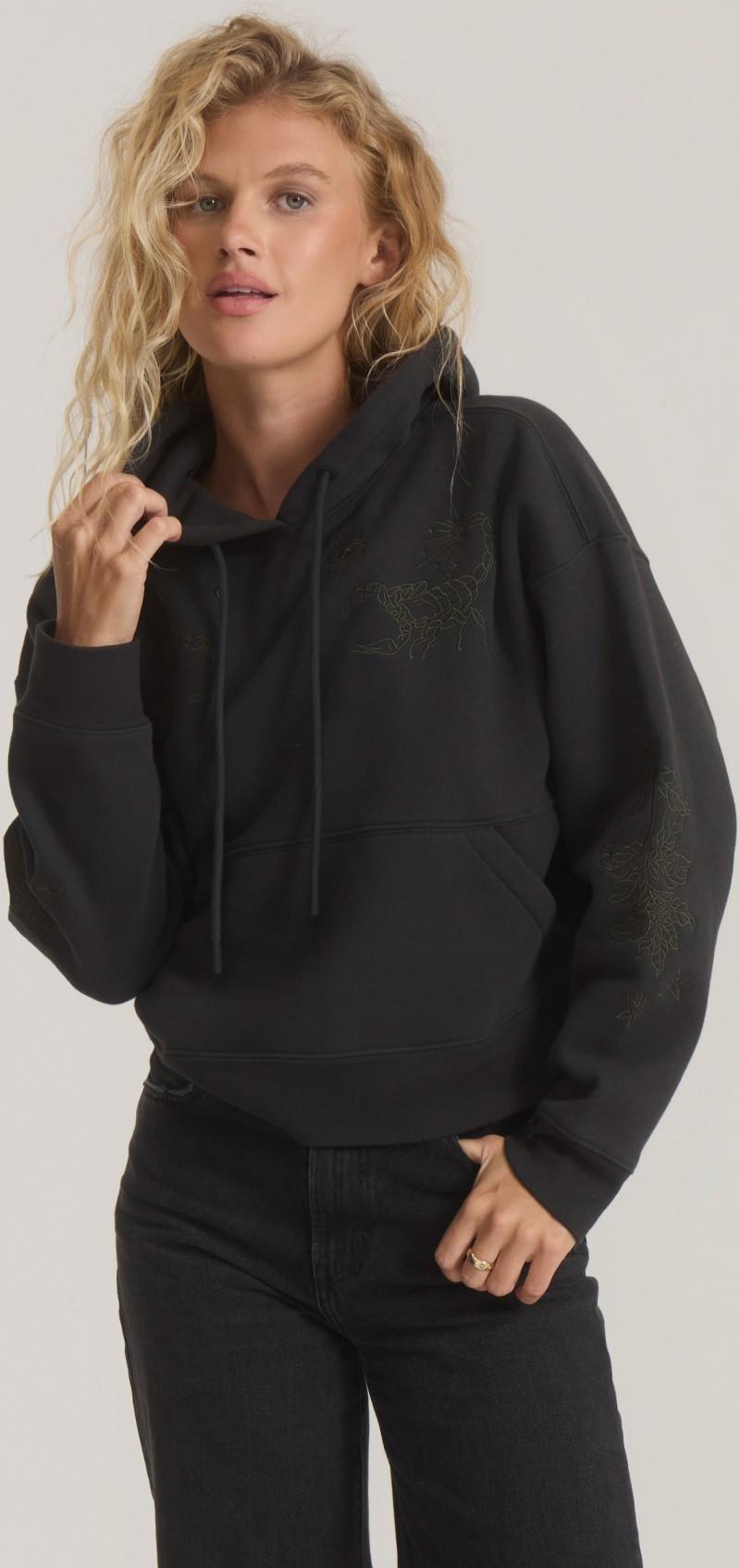 Port Hoodie - Womens - vintage black 1