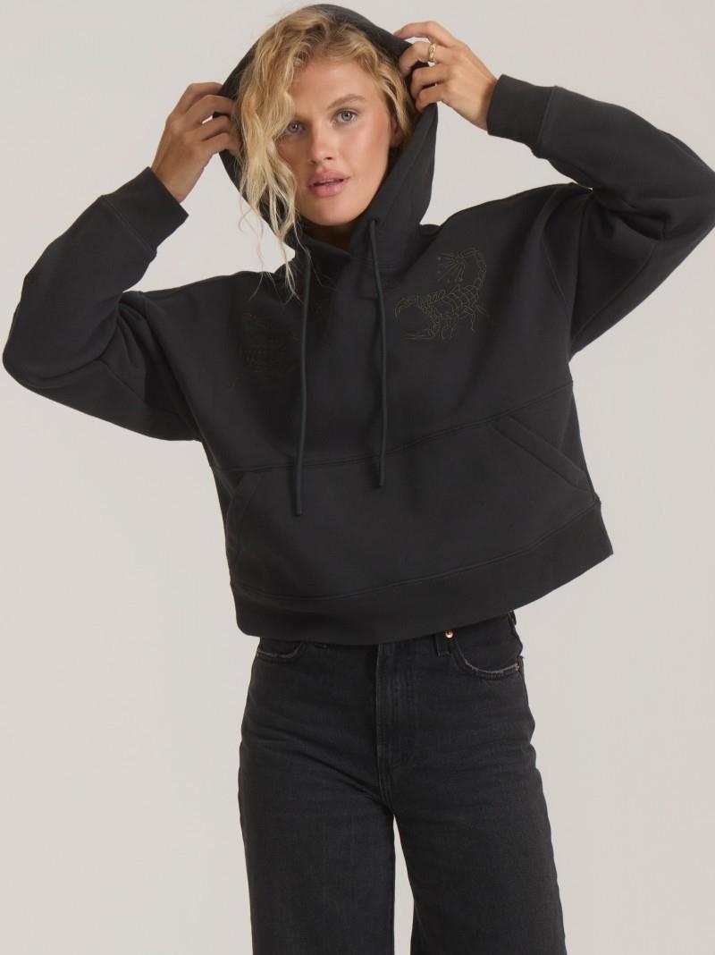 Port Hoodie - Womens - vintage black 1