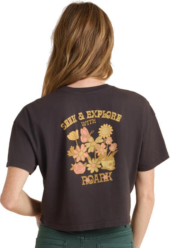 Seek Cropped Boxy Premium Tee - Womens - black 1