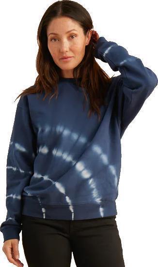 Shibori Fleece - Womens - Deep Blue 1