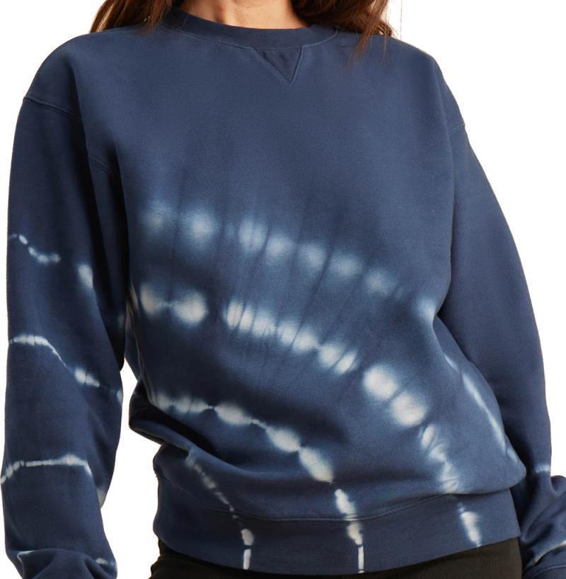 Shibori Fleece - Womens - Deep Blue 4
