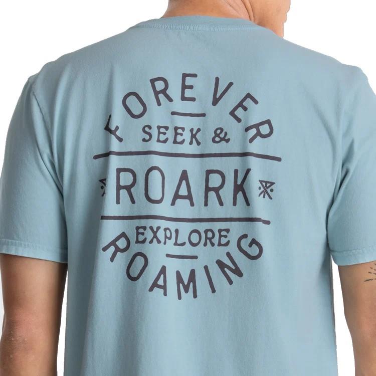 Stamp SS Tee - Mens - dusty blue 1