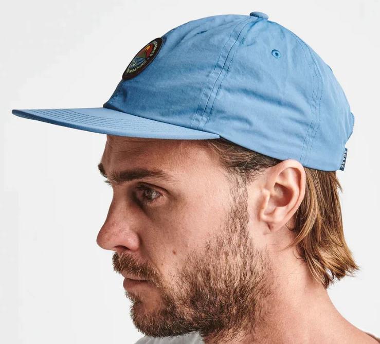 Sun Up, Sun Down 6 Panel Hat - hydro blue 1