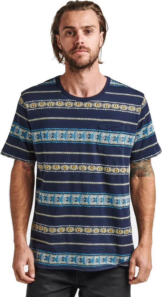 Sunburst Pocket Crew Tee - Mens - Dark Navy 3