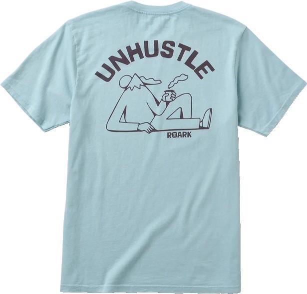 Unhustle SS Tee - Mens - dusty blue 1