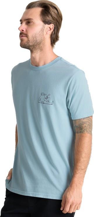 Unhustle SS Tee - Mens - dusty blue 1