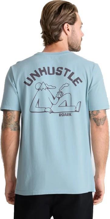 Unhustle SS Tee - Mens - dusty blue 1