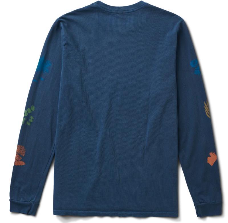 Xerox Floral LS Tee - Mens - Blue Grey Hama Wash 2