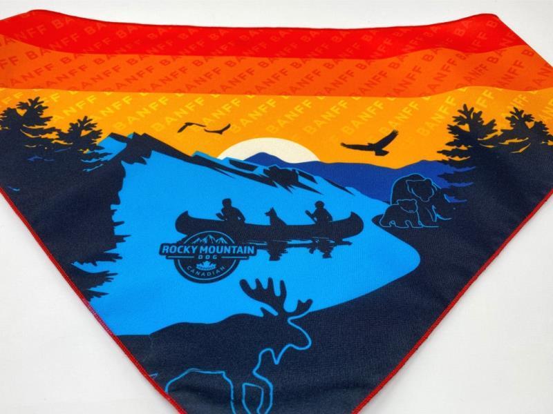 Banff Bandana - blue / red 1